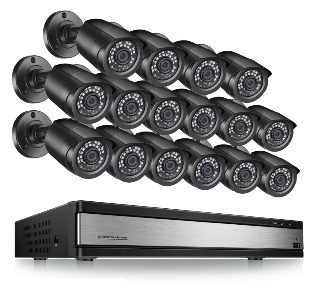 1080P HD DVR CCTV Camera Kit w/ 16 Cameras - Setup Included - BHC INSTALL